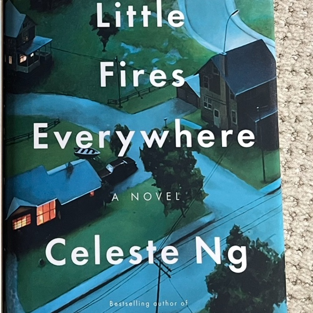 Fiction book: Little Fires Everywhere by Celeste Ng (Hardcover edition)